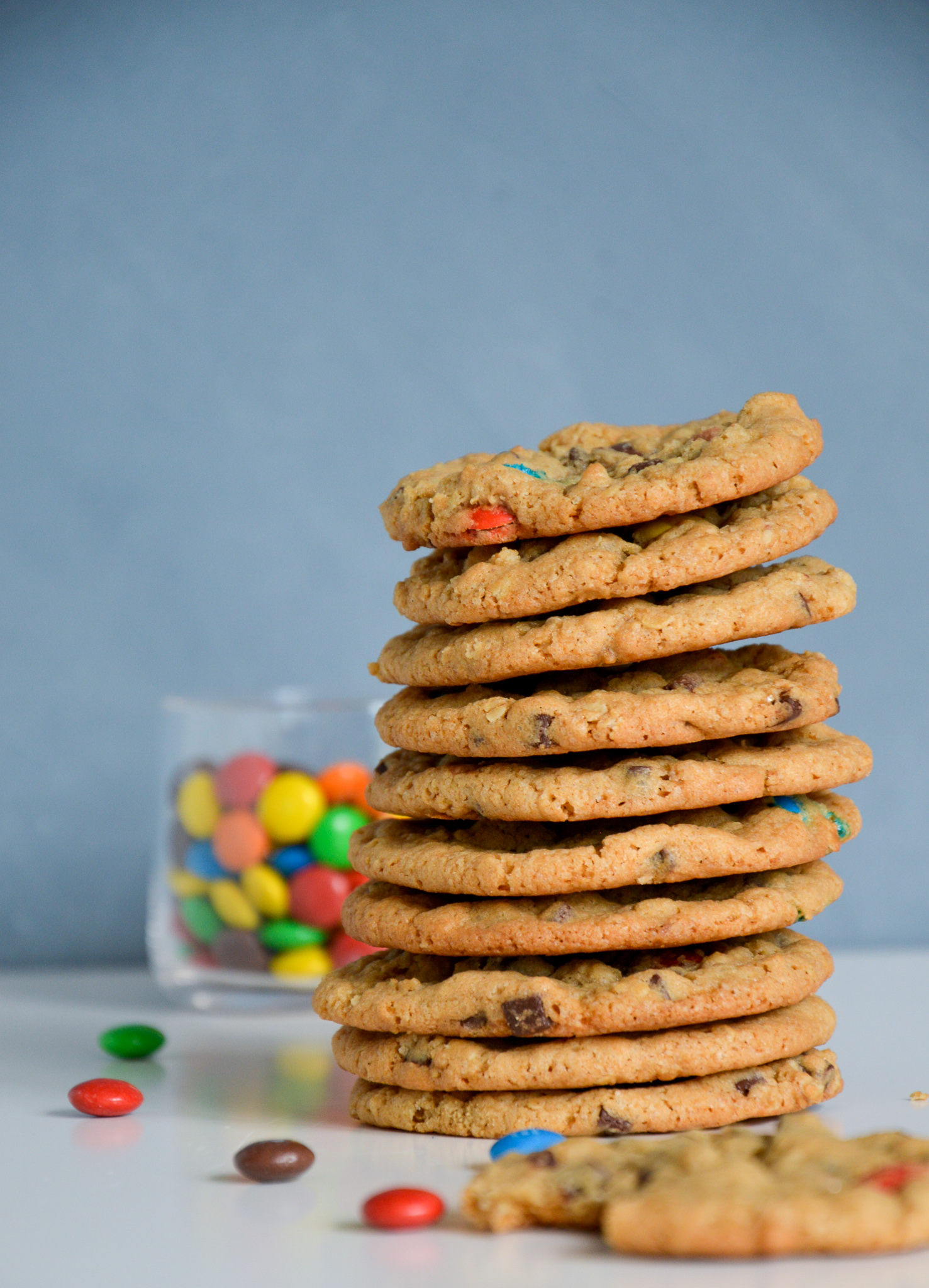 Chewy M&Ms cookies